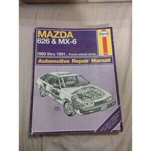 Haynes Repair Manual #1082 Mazda 626 & MX-6 1983-1991
